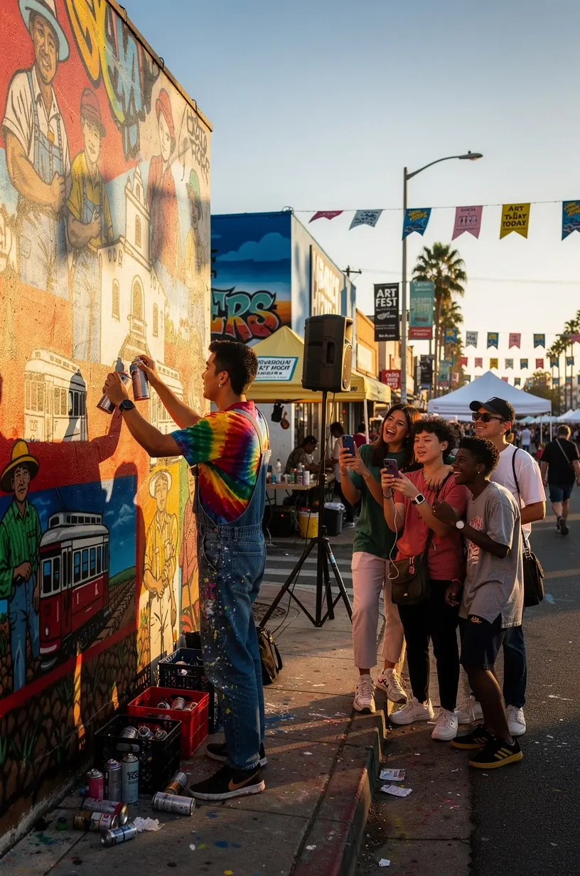 Community members discussing local development at a meeting.